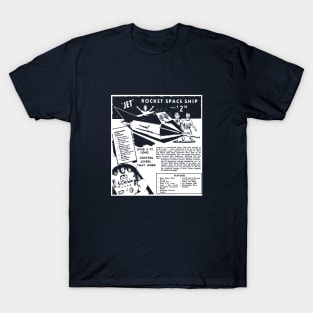 Jet Rocket Space Ship Ad T-Shirt